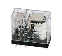 Relais vertical 5a/30vcc-220vca 2 x repos-travail 24vcc