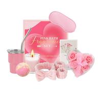 Relajación regalo para mujeres, Mother's Day Spa Beauty, set de regalo con jabón, taza térmica, sales de baño, bomba de baño, regalo de cumpleaños para mujeres, ella, novia, mamá