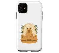 Relajada Capybara Sauna Zen Steam Self Care Vibes para Mujer Carcasa para iPhone 11