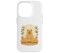 Relajada Capybara Sauna Zen Steam Self Care Vibes para Mujer Carcasa para iPhone 14 Pro