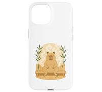 Relajada Capybara Sauna Zen Steam Self Care Vibes para Mujer Carcasa para iPhone 15