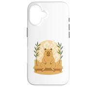 Relajada Capybara Sauna Zen Steam Self Care Vibes para Mujer Carcasa para iPhone 16