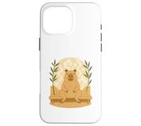 Relajada Capybara Sauna Zen Steam Self Care Vibes para Mujer Carcasa para iPhone 16 Pro MAX