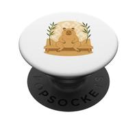 Relajada Capybara Sauna Zen Steam Self Care Vibes para Mujer PopSockets PopGrip Adhesivo