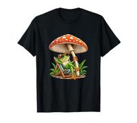 Relajado Rana Bajo Mushroom Summer Vibes Camiseta