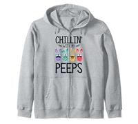 Relajándome con mis Amigos Sudadera con Capucha