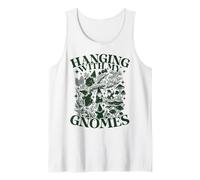 Relajándome con mis gnomos Christmas Goblincore Cottagecore Camiseta sin Mangas