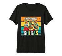 Relajándote con mis Chicas Saliendo con Girls Fiesta Vibes Camiseta Premium