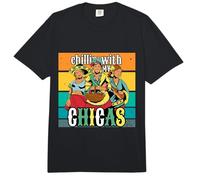 Relajándote con mis Chicas Saliendo con Girls Fiesta Vibes Comfort Colors Adult Heavyweight T-Shirt