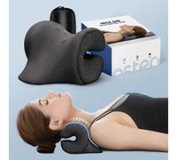 Relajante de cuello y hombro para alivio del dolor TMJ, dispositivo de tracción cervical, funda de almohada de terapia magnética, camilla de cuello para alineación de columna cervical, almohada