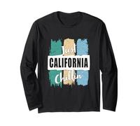 Relajante Estilo Retro Vintage de Just California Chillin' State Manga Larga