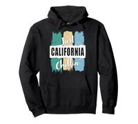 Relajante Estilo Retro Vintage de Just California Chillin' State Sudadera con Capucha
