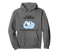 Relajante Ustedes sigan adelante Voy a Escuchar K-Pop Bunny Sudadera con Capucha
