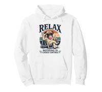 Relájate, Nada está bajo Control, Divertidos Amantes de los Pug, papá y mamá Sudadera con Capucha
