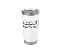 Relájate, no lo hagas | 80's Music 1980's Hollywood Vaso térmico de acero inoxidable de doble pared