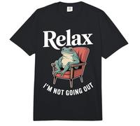Relájate, no voy a Salir Frog Introvertido Comfort Colors Adult Heavyweight T-Shirt