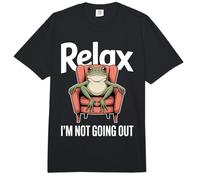 Relájate, no voy a Salir Frog Introvertido Comfort Colors Adult Heavyweight T-Shirt