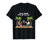 Relájate Relájate Ahora estás en el Patio Diversión al Aire Libre Verano Camiseta