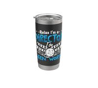 Relájate Soy un director que he visto hacer películas Director de cine Vaso térmico de acero inoxidable de doble pared
