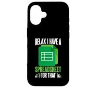 Relájate, Tengo una Hoja de cálculo para Esa Divertida Hoja de cálculo Carcasa para iPhone 16