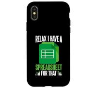 Relájate, Tengo una Hoja de cálculo para Esa Divertida Hoja de cálculo Carcasa para iPhone X/XS