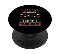 Relájese Tengo Una Hoja De Cálculo para Que Chfristmas PopSockets PopGrip Adhesivo