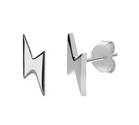 Relámpago Semental Pendientes | hecho de plata de ley 925 | en plata y oro | Estudiante Geek Nerd | by Serebra Jewelry (Plata)