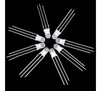 RELAND SUN 10pcs 5mm 3mm 3pin rojo verde dos colores difundido cátodo común ánodo LED diodo luz (niebla de 3mm, ánodo común)