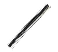 Reland Sun 10PCS ángulo recto doble fila 40-pin 2mm 2.54mm cabeza macho para tablero de pan (doble 2.54)