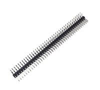 Reland Sun 10PCS ángulo recto doble fila 40-pin 2mm 2.54mm cabeza macho para tablero de pan (doble curva 2.0)