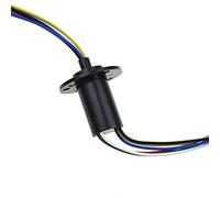 Reland Sun 2/4/6/8/12 cables 2A 5A 10A 15A 20A 30A Anillo colector anillo colector anillo giratorio de contacto eléctrico anillo colector eléctrico (6 vías 5A)