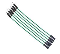 Reland Sun 20pcs 1P 2.54mm puente cable línea 10/20/30cm hembra macho 24AWG línea de prueba de alambre línea electrónica (M-F-30CM-verde)