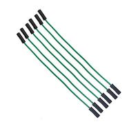 Reland Sun 20pcs 1P 2.54mm puente cable línea 10/20/30cm hembra macho 24AWG línea de prueba de alambre línea electrónica (F-F-20CM-verde)
