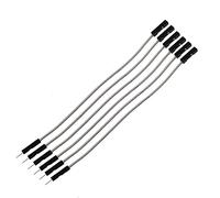 Reland Sun 20pcs 1P 2.54mm puente cable línea 10/20/30cm hembra macho 24AWG línea de prueba de alambre línea electrónica (M-F-20CM-gris)