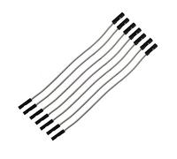 Reland Sun 20pcs 1P 2.54mm puente cable línea 10/20/30cm hembra macho 24AWG línea de prueba de alambre línea electrónica (F-F-10CM-gris)