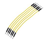 Reland Sun 20pcs 1P 2.54mm puente cable línea 10/20/30cm hembra macho 24AWG línea de prueba de alambre línea electrónica (M-M-30CM-amarillo)