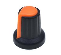 RELAND SUN 20pcs AG2 AG3 6mm eje acanalado agarre control volumen potenciómetro perillas (AG2, naranja)