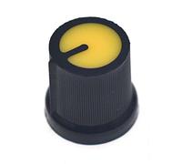RELAND SUN 20pcs AG2 AG3 6mm eje acanalado agarre control volumen potenciómetro perillas (AG3, amarillo)