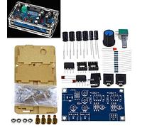 Reland Sun 47 HIFI NE5532 Amplificador de auriculares DIY PCB AMP Kit con caja transparente única fuente de alimentación CC 12-18V