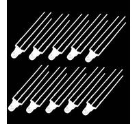 RELAND SUN 50 bombillas LED F3 de 3 mm de doble color para lámpara de niebla, diodo emisor de luz (cátodo común, rojo y amarillo)