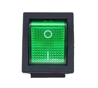 RELAND SUN 5pcs KCD4 interruptor basculante 4 6 pines 2 3 posiciones DPST interruptor basculante de barco 32x25mm (4pin 2Position, verde)