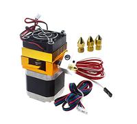 Reland Sun All Metal MK8 Extrusor, Kit de extrusoras de Impresora 3D Hotend con Boquilla de 0.2/0.3/0.4/0.5mm Cabezal de impresión para Impresora 3D 1.75mm filamento (MK8 Kit de extrusora)