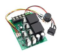 Reland Sun Controlador de motor DC 10-50V 12/24/48V 60A PWM DC Motor Controlador de velocidad CW CCW Interruptor reversible