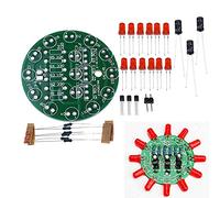 Reland Sun Kit electrónico DIY conjunto de luz de agua redonda LED que hace el kit para entrenamiento de habilidades Soldadura piezas de práctica