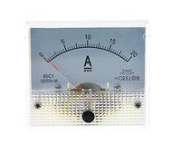 Reland Sun Panel de medidor de corriente analógica CC 50uA-500uA 1mA-500mA 1A-200A 85C1 Panel de indicador de puntero Amp pantalla digital de corriente (2A)