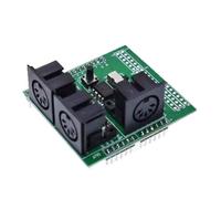 Reland Sun Placa de interfaz digital MIDI Shield Musical Breakout Board Instrument para módulo de placa