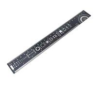 Reland Sun Regla de PCB de varios tamaños, 4 cm, 15 cm, 20 cm, 25 cm, 30 cm, regla de referencia multifuncional (25 cm)