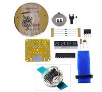 Reland Sun Reloj de pulsera electrónico transparente del tubo de Digitaces del rojo del kit de la soldadura de DIY del LED