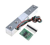 Reland Sun Sensor de presión de pesaje de celda de carga a pequeña escala de 1 kg, 5 kg, 10 kg, 20 kg con adaptador A/D HX711AD (módulo HX711 de 5 kg)