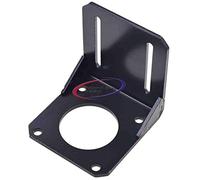 Reland Sun Soporte de motor paso a paso de acero inoxidable negro soporte soporte soporte soporte rack para motor paso a paso 57 NEMA23